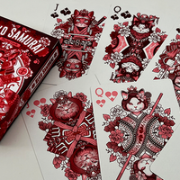Neko Samurai (Red) Playing Cards