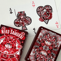 Neko Samurai (Red) Playing Cards