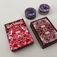 Neko Samurai (Red) Playing Cards