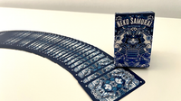 Neko Samurai (Mini Blue) Playing Cards
