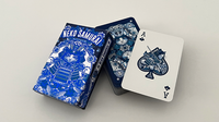 Neko Samurai (Mini Blue) Playing Cards
