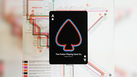 BLACK EDITION FULTON STREET MTA PLAYING CARDS (1972 VIGNELLI MAP EDITION)
