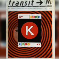 BLACK EDITION FULTON STREET MTA PLAYING CARDS (1972 VIGNELLI MAP EDITION)