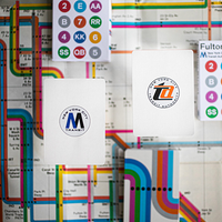 WHITE EDITION FULTON STREET MTA PLAYING CARDS (1972 VIGNELLI MAP EDITION)