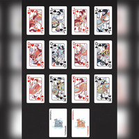 GUAN DAM -Warriors of the Three Kingdoms (Black) Playing Cards by YOKAGAME