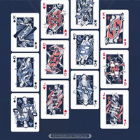 Warriors Of Three Kingdoms (Blue) Playing Cards by YOKAGAME