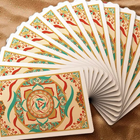 Three Rabbits with Ears Playing Cards