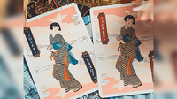 The Great Wave off Kanagawa V3 (Autumn Maple / Peachy Pink) Playing Cards
