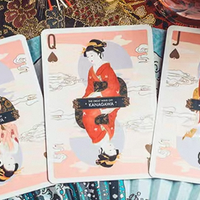 The Great Wave off Kanagawa V3 (Autumn Maple / Peachy Pink) Playing Cards
