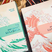 The Great Wave off Kanagawa V3 (Autumn Maple / Peachy Pink) Playing Cards