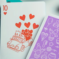 Diary of Kitten and Puppy - Kitten Purple Edition Playing Cards