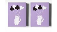 Diary of Kitten and Puppy - Kitten Purple Edition Playing Cards

