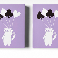 Diary of Kitten and Puppy - Kitten Purple Edition Playing Cards