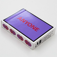 Purple/Red Cap Logo ANYONE Playing Cards