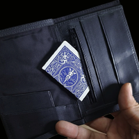 Mini Bombshell Wallet (Black Smooth) by CAHYO