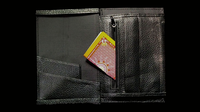 Mini Bombshell Wallet (Black Pebble) by CAHYO
