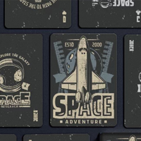 Space Adventure Playing Cards