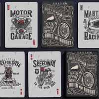 Custom Motorcycles Playing Cards