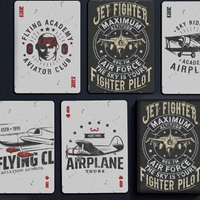 Jet Fighter Playing Cards