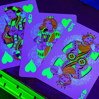Bicycle Neon Rider Back Green-Glo Deck Playing Cards