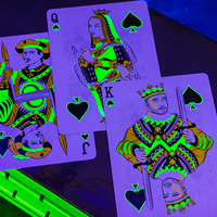 Bicycle Neon Rider Back Green-Glo Deck Playing Cards