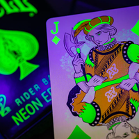 Bicycle Neon Rider Back Green-Glo Deck Playing Cards