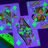 Bicycle Neon Rider Back Green-Glo Deck Playing Cards