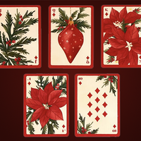 Christmas Botanicals Playing Cards by Puckator UK