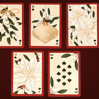 Christmas Botanicals Playing Cards by Puckator UK
