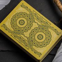 Celestial Valor Playing Cards by Giovanni Meroni(greenish yellow)