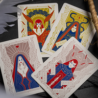 Celestial Valor Playing Cards by Giovanni Meroni(greenish yellow)