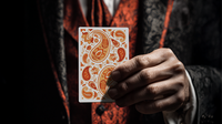 Paisley Ton sur Ton Poudre Orange workers Deck
