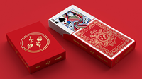 Red Roses Gold Foil Playing Cards (Fully Marked)

