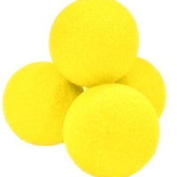 1" Super Soft Sponge Ball (Yellow) 4-Pack