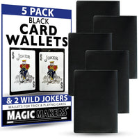 Black Card Wallets 5 Pack
