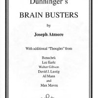 Dunninger's Brain Busters by Joseph Atmore - Book