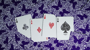 Butterfly Playing Cards (Royal Purple Edition) by Ondrej Psenicka