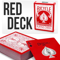 Reversed Back Bicycle Deck (Red Fire) by Magic Makers
