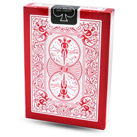 Reversed Back Bicycle Deck (Red Fire) by Magic Makers
