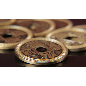Chinese Coin Set dollar (Gimmicks and Online Instructions) by Jieli Magic - Trick