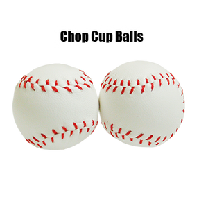 Chop Cup Balls White Leather (Set of 2) by Leo Smetsers - Trick