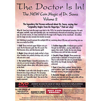 The Doctor Is In - The New Coin Magic of Dr. Sawa Vol 2 - DVD
