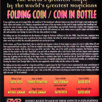 World's Greatest Magic: Folding Coin - Coin In Bottle - DVD