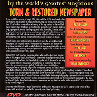 World's Greatest Magic: Torn And Restored Newspaper - DVD