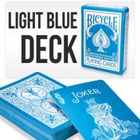 Light Blue Deck Playing Cards (Bicycle) by Magic Makers
