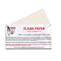 Theatre Effects Pyrowizard™ Flash Paper Sheets - 4 sheets 8"x9"