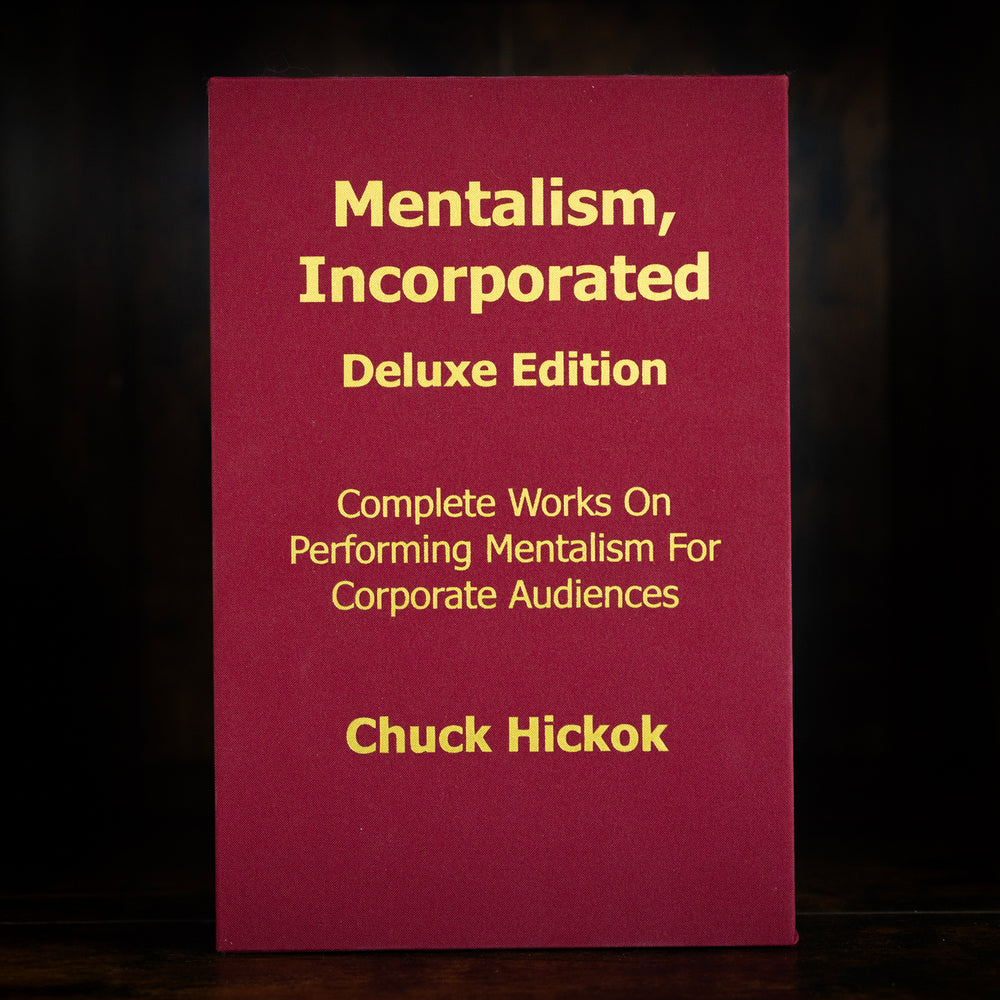 Mentalism Incorporated, Deluxe Edition (Volume 1, 2, 3) by Chuck Hickok - Book Set