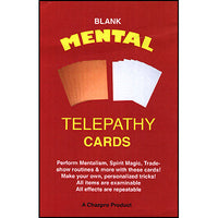 Mental Telepathy Cards (BLANK) by Chazpro Magic - Trick