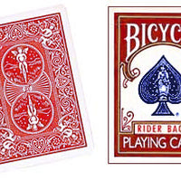 Assorted Red Back Bicycle One Way Forcing Deck (assorted values)