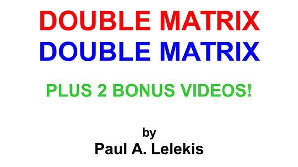 DOUBLE MATRIX by Paul A. Lelekis Mixed Media DOWNLOAD